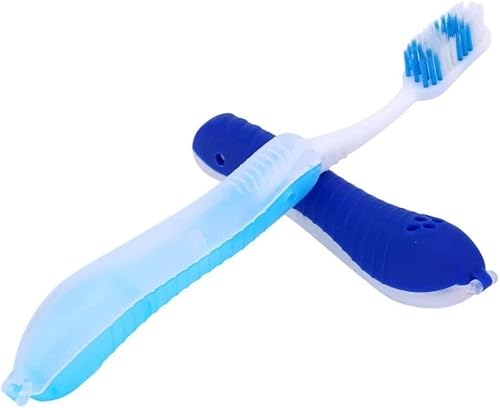 Miniatura 2 de Cepillo de dientes plegable de viaje para adultos, cepillo de dientes suave, desechable, potable, para viajes, campamento, escuela, hogar, viajes de