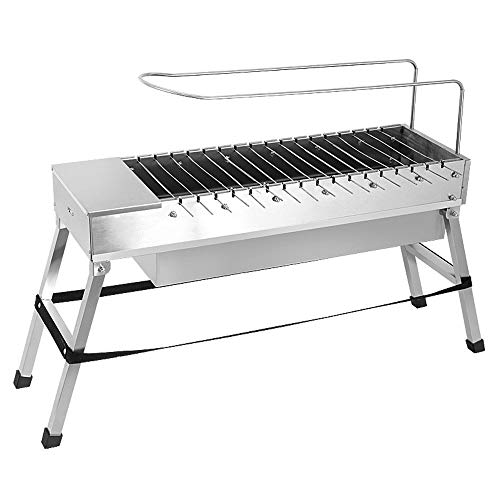 ZSLLO Multi-Purpose Party Electric Charcoal Grill - Automatic Flip Grill with Special Stainless Steel Grill