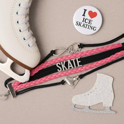 Sportybella - Figure Skating Bracelet, Figure Skating Jewelry, Ice Skating Jewelry, Ice Skate Charm Bracelet - Figure Skating Gifts for Her3