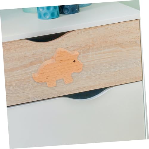 Boutons de commode dinosaure bois Vaguelly avec vis et adhésifs - 6
