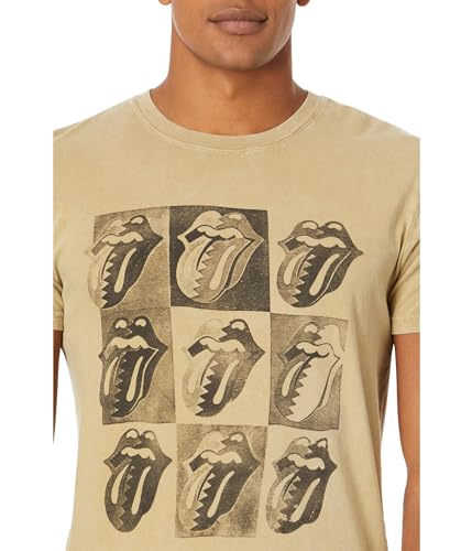 Lucky Brand T-shirt Rolling Stones Tongue Logo pour homme - Les Beatles, Paul McCartney, John Lennon, RIngo Starr, George Harrison Lucky Brand T-shirt Rolling Stones Tongue Logo pour homme – Image 4