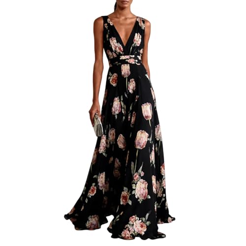 Robe florale bleu clair idéale pour mariages et cocktails chic