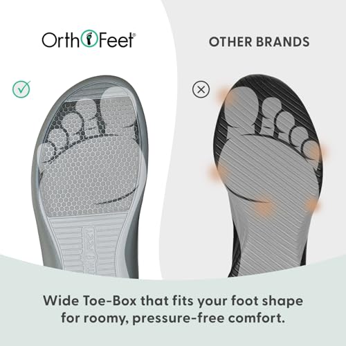 Image of Orthofeet Women's Orthopedic Sahara Adjustable Three-Strap Slide Sandal
