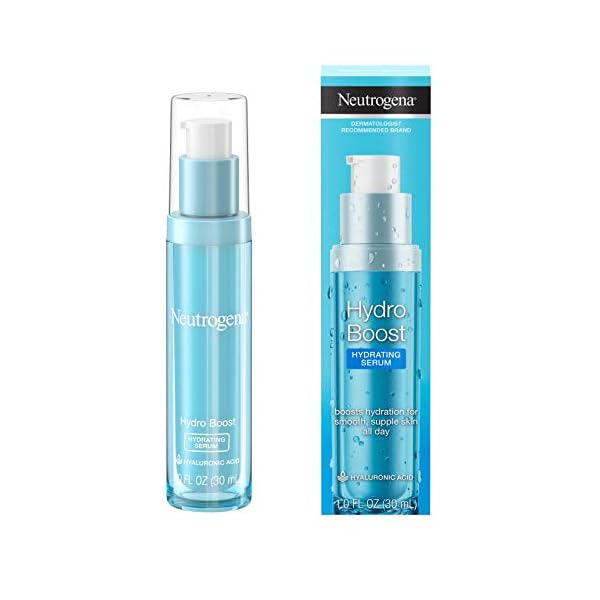 Neutrogena-Hydro-Boost-Hydrating-Hyaluronic-Acid-Serum-Oil-Free-and-Non-Comedogenic-Face-Serum-Formula-for-Glowing-Complexion-Oil-Free-Non-Comedogenic-1-fl-oz Neutrogena Hydro Boost Hydrating Hyaluronic Acid Serum, Oil-Free and Non-Comedogenic Formula for Glowing Complexion, 1 fl. oz