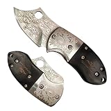 COHOMELARS Small Folding Pocket Knife,Stainless Steel 1.75inch Blade,Wood Handle,Mini Knife for Ever