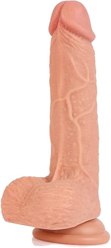 Consolador realista de 6 pulgadas, material seguro para el cuerpo, pene enorme realista con fuerte ventosa para jugar manos libres, polla flexible