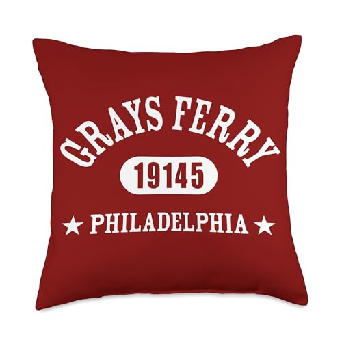 GRAYS FERRY Philadelphia PA 19145 Classic Athletic Design Throw Pillow