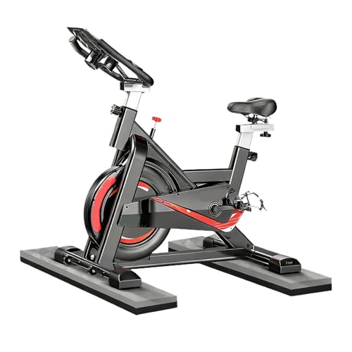 Alfombrilla para bicicleta de ejercicio – 2 piezas de gran protección para el suelo antideslizante, para interior Home Gym Trainer Cycling Bicycle Support Carpet Flooring Guard Bench Rack