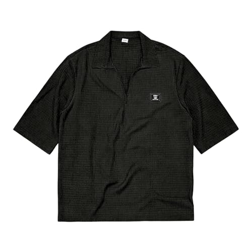 Survêtement ample deux pièces pour homme en tissu respirant avec t-shirt col rond minimaliste