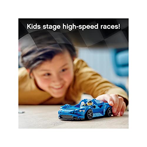 Image of LEGO Speed Champions Toyota GR Supra 76901 Building Kit+Speed Champions McLaren Elva 76902 Building Kit-(Set of 2Toys)