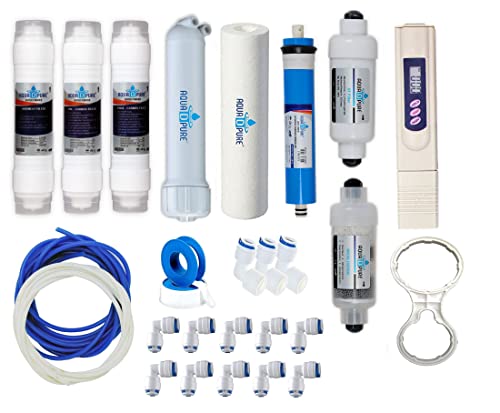 Image of Aquadpure Complete RO Service kit of Membrane & Filter for Water Purifier Universal 80 GPD with All aacessories