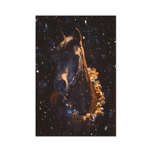 Décoration murale chevaux pour bureau à domicile avec la toile moderne FLUCK