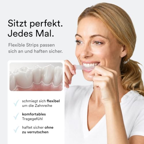 Uniquesmile Zahnaufhellungsstreifen Testsieger 2024 – Whitening Strips ohne Peroxid – Zahnbleaching schonend zum Zahnschmelz… – Ansicht 5