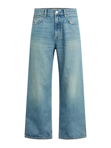 Image of Hudson Men's Luca Loose Fit Wide Leg Denim Pant