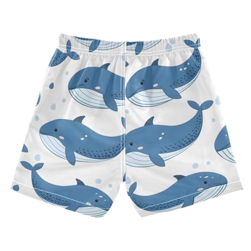 OREZI Boys Swim Trunk Shorts Cartoon Whale Bathing Suit for Toddler Kids Teens2