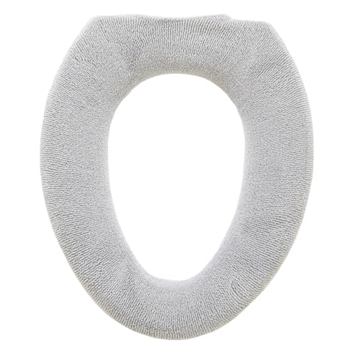 オカ(OKA) 乾度良好Dナチュレ トイレ便座カバー O型専用 グレー (かんどりょうこう 洗える トイレ ニット カバー O 円形)