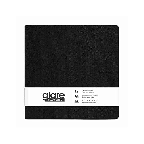 Image of Anupam Glare Watercolour Natural Shade Paper Book - Hardbound - Cold Press Paper - 225 GSM (Square)