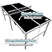 6 ft x 3 ft Ping Pong Table w/LED Lights & Game Kit | Mid-Size Portable Folding Indoor Ping Pong Table Tennis Table for Kids & Adults