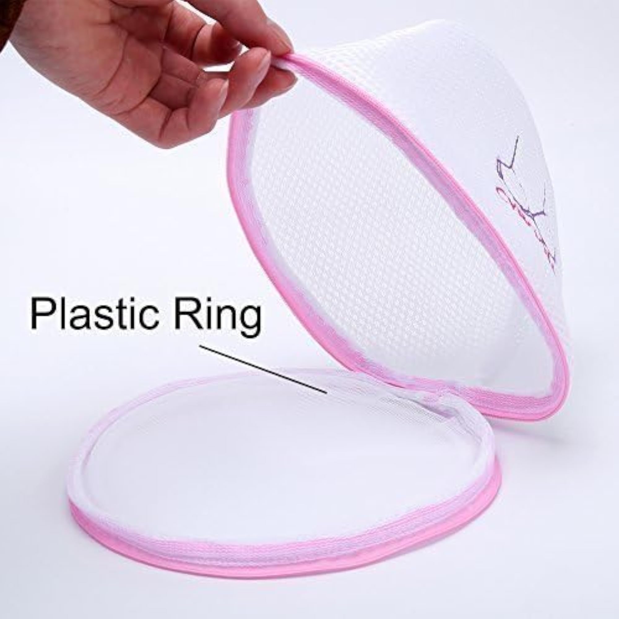 Bra Underwear Washing Laundry Bag, Circular Zipper Mesh Bag