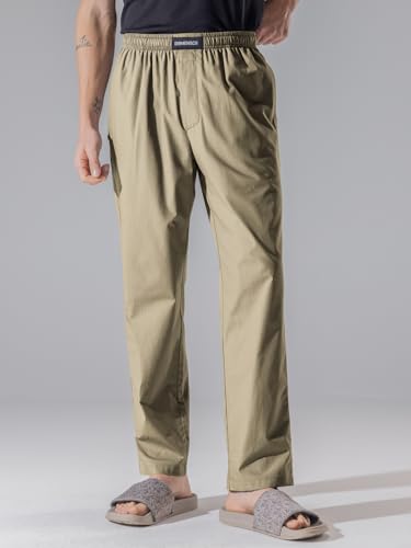 Image of DAMENSCH Relaxed Fit Premium Cotton Casual Style, Dual Pockets, Ultra light, Breathable, Anti-Bacterial, Stretchable, Soft Comfortable, Lounge Pyjamas For Men