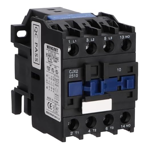Wengart Contactor de CA CJX2-25, AC220V 25A 4NO agilice su distribución de energía, alta capacidad, bajo mantenimiento, perfecto para redes eléctricas complejas