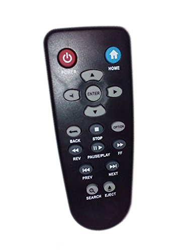 Remplacé télécommande compatible pour éléments de Western Digital WD TV Live Plus Media Player 1TB Wdbacc0010hbk lecteur multimédia Wdbmce0010hbk...