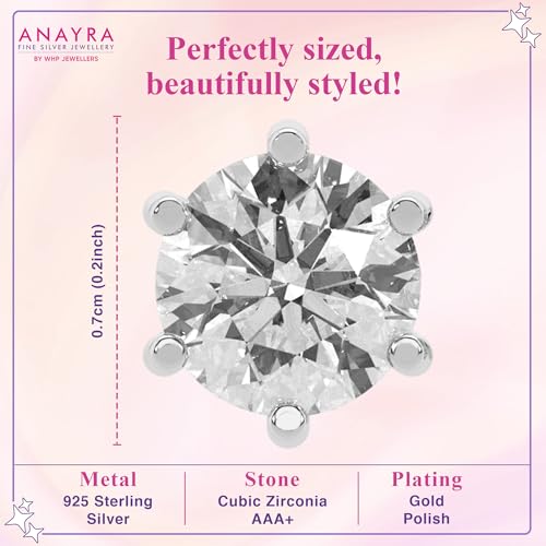 Image of 925 Sterling Silver Earrings for Women & Woman | Stud Earrings for Women | Daily Wear Silver Jewellery | Gift for Wife, Girlfriend, Mother, Sister | Rakhi Gift for Sister
