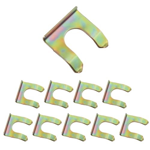 Product Safety Recall N202303140 Brake Line Routing - 2019 Chevrolet Low Cab Forward 4500 3 10PCS Brake Line Clips with 360° Clamping Force Concentration - Metal U Shaped Brake Hose Clips Metal Brake Line Retainer Brake Cable Clip Fit for Car Truck SUV Motorcycle