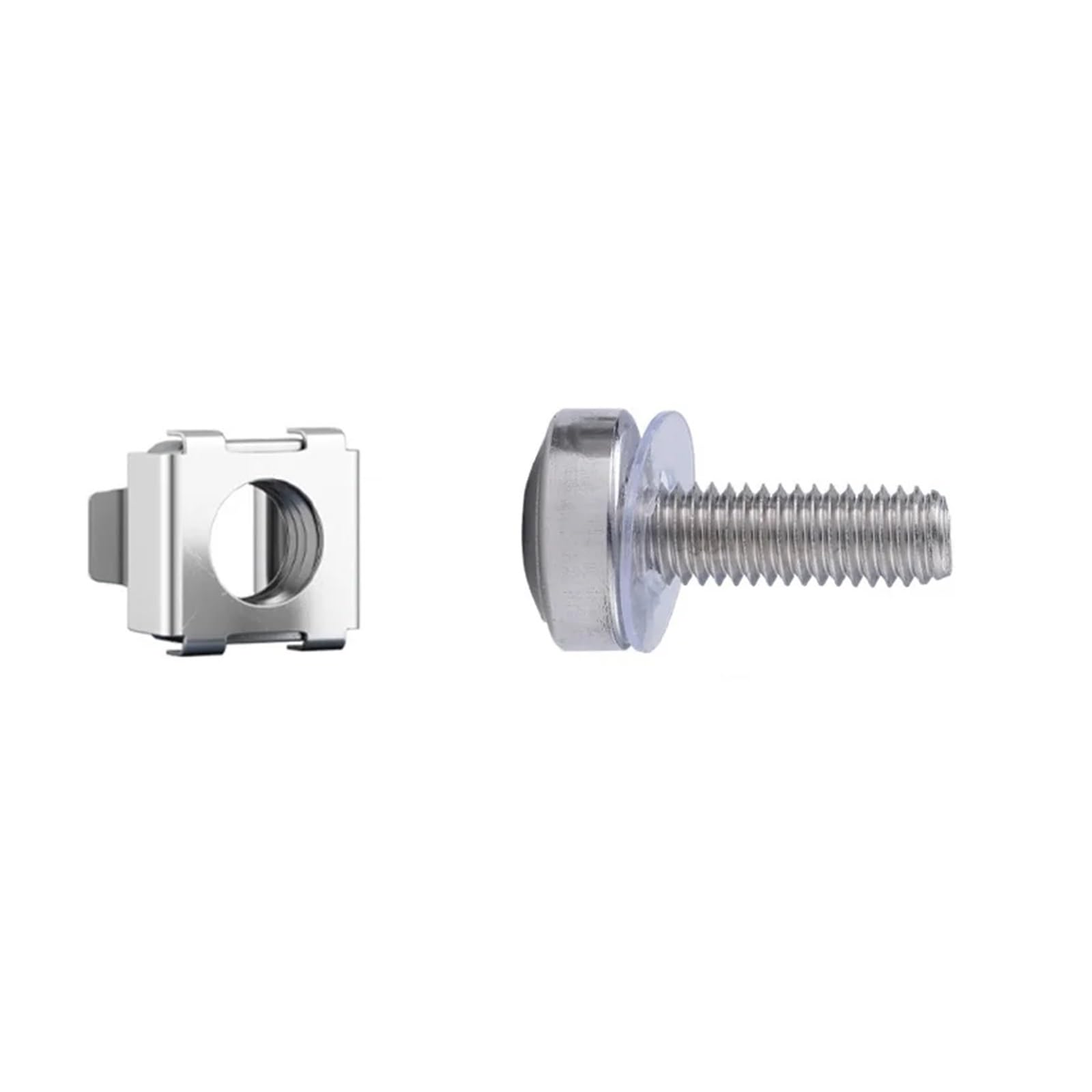 eufeifeiegds Bullone e rondella dado a gabbia for montaggio su rack con vite for armadio M5 M6 in acciaio inossidabile 304 wefeiegds(Screw and Nut Set,100sets,M5x16mm)
