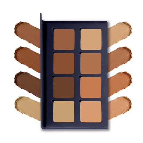 Image of C2P Pro 8 in 1 Perfect Blend Concealer, Contour & Foundation Palette for Face Makeup | Matte Finish, Waterproof & Long-Lasting | Long Lasting Coverage 13g