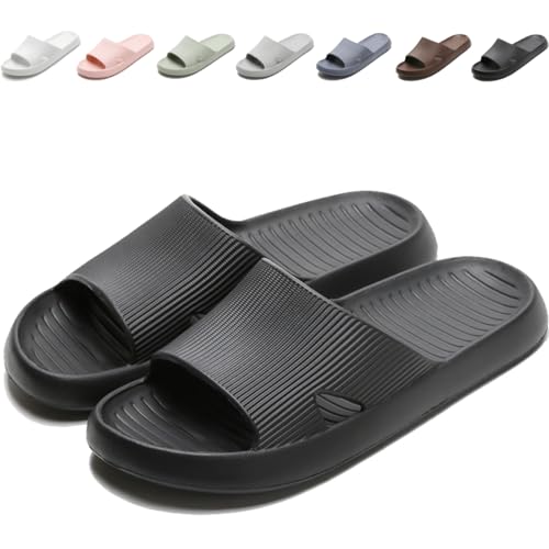 Anmerl Chanclas de Ducha para Hombre y Mujer, Zapatillas de Casa Ligeras de EVA, Sandalias de Baño Antideslizantes y Secado Rápido para Playa, Piscina y Gimnasio