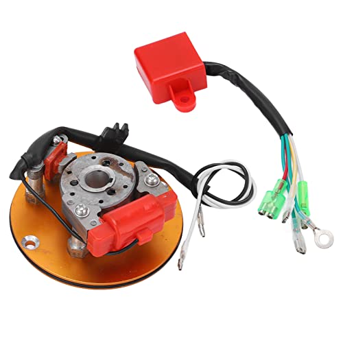 Kits de rotor Magneto Stator, caixa CDI de liga de metal vermelha antidesgaste para 110 140 150cc AT
