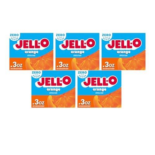 Jell-O Orange Flavor Sugar-Free Gelatin Mix, 0.30 Ounce (8.5G)