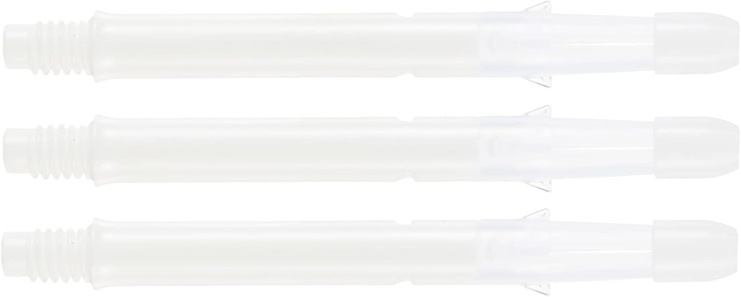 Lstyle Dart Shafts Spinning | Clear | Short 190 | 1 Set (3 Shafts) | for Soft Tip & Steel Tip Darts