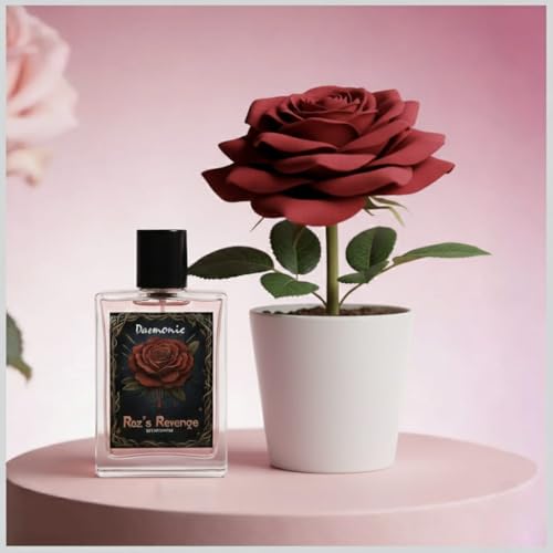 Image of Daemonic Roz's Revenge Eau de Parfum | Dark Rose Long Lasting Unisex Perfume | Deep Floral-Woody Intense Fragrance for Men & Women | 50ml EDP