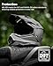ILM Adult Dirt Bike Helmets Men Women Motocross ATV Off Road Helmet with Goggles Gloves Mask DOT Model WS901 (Carbon Fibre, L)