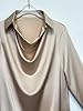 CORIRESHA Women's Elegant Cowl Neck Satin Blouse L... #1