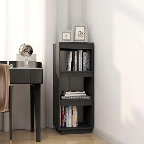 Susany Book Cabinet Room Divider Bookcase Room Partition Storage Unit Display Shelf Home Living Room FurnitureConcrete Grey 60x30x72 cm