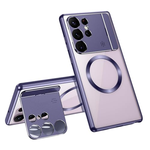 Protection Samsung S26 Ultra magnétique antichoc transparente et violette