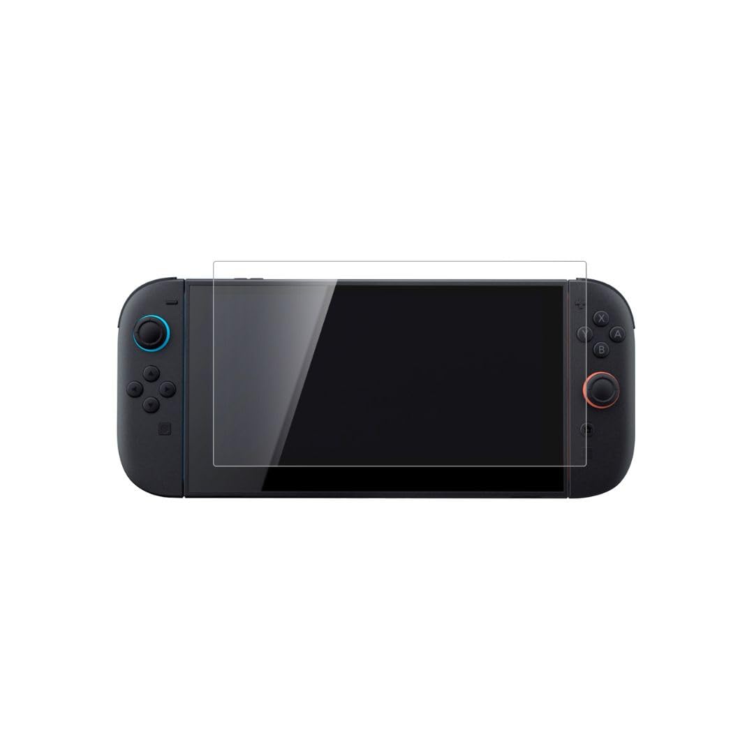 WE Pellicola proteggi schermo per Nintendo Switch 2, design in vetro temperato 9H, antigraffio, trasparente totale