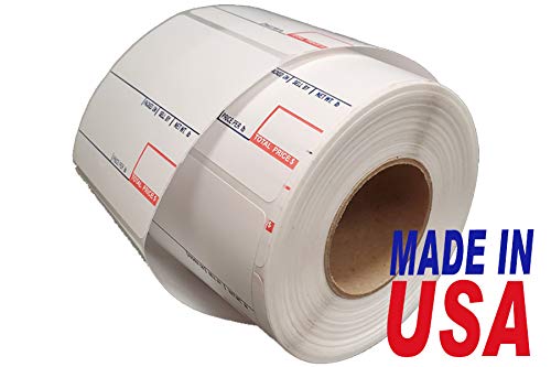 Etiqueta de escala CAS. Fabricado en Estados Unidos. Todos los tamaños diferentes (24 rollos, #8020)