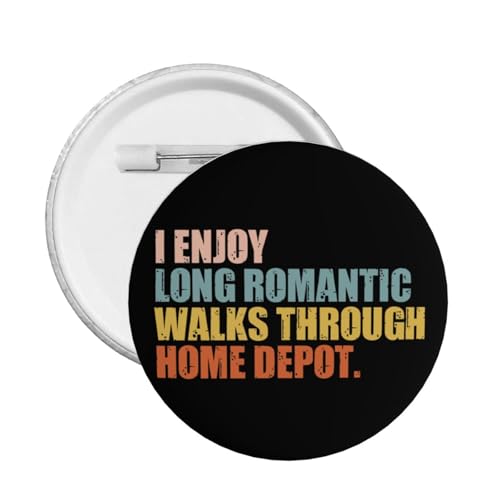 I Enjoy Long Romantic Walks Through Home Depot �{�^���s�� ���E���h�o�b�W �ߗރo�b�O�p 1��, Medium, �S, �W�F���X�g�[���Ȃ�