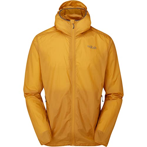 Rab Men's Vital Hoody Ultralight Windproof Shell Jacket for Hiking, Trail Running, & Climbing - Sahara - Small