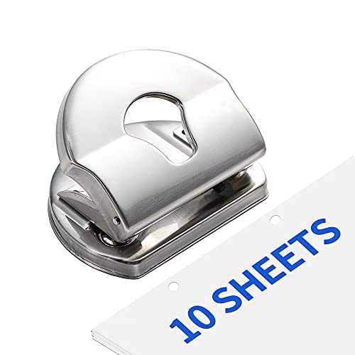 Perforatrice 2 trous argent 10 feuilles aménagement bureau