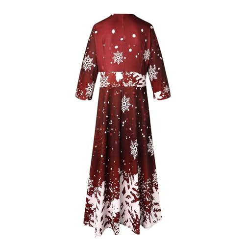 Robe tricotée pour Femme MOCHAMIK longue et élégante à col rond pour l'automne et l'hiver
