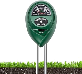 LUOCAI Soil PH Tester 3 in 1 Soil PH, Light & Moisture Tester Kit 3 in 1 Soil Tester Moisture, Light, PH Meter for Gardening Lawn Farm