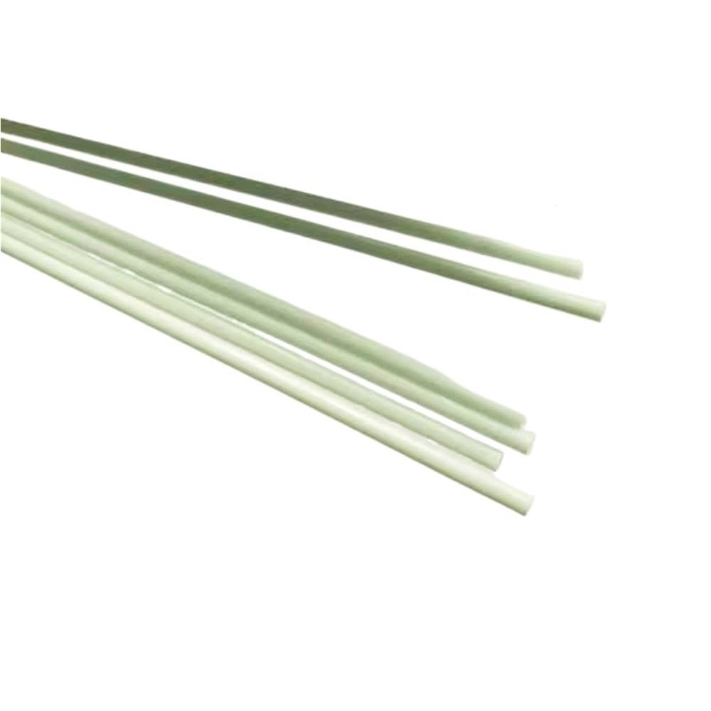 Lot de 10 tiges en fibre de verre blanches – Diamètre: 0,8mm/1mm/1,5mm/1,6mm, longueur: 50cm – Tiges en fibre de verre solides, légères et durables(2.0x500mm)