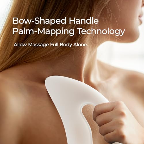 Image of Scienlodic 4 Pcs Gua Sha Massage Tools for Face & Body (White, Resin) - Guasha Scraping Tool for Jawline Contouring, Puffiness Reduction, Neck, Back, Legs & Muscle Relaxation