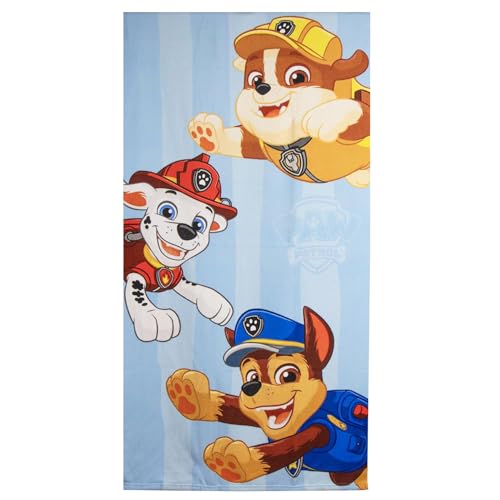 The Geeky Pop Serviette de Plage Enfant Pat’ Patrouille – 70 x 140 cm – Douce, Légère et Séchage Rapide – Idéale Plage & Piscine – Cadeau Été