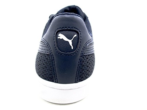 PUMA PUMA Mens Smash Knit Fashion Sneakers (9.5, Navy)